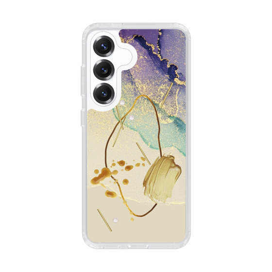 Slim Protection Case［ Marble Nuance Painting Purple ］