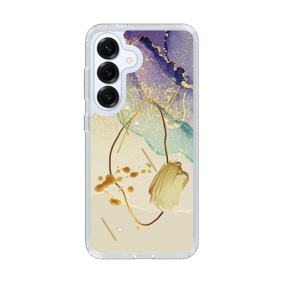 Slim Protection Case［ Marble Nuance Painting Purple ］