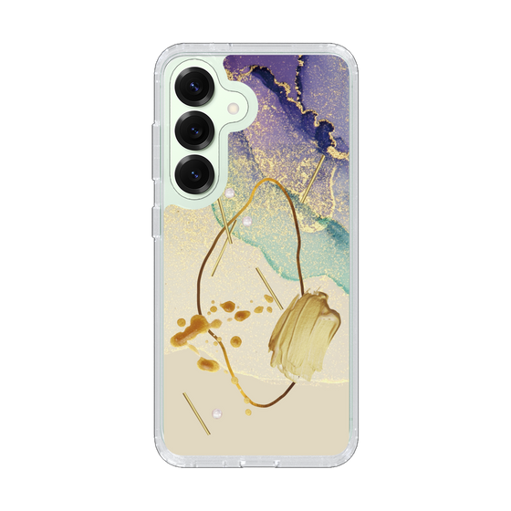 Slim Protection Case［ Marble Nuance Painting Purple ］