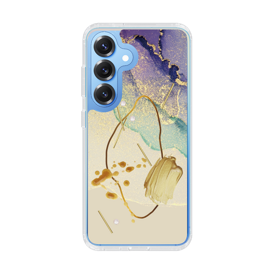 Slim Protection Case［ Marble Nuance Painting Purple ］