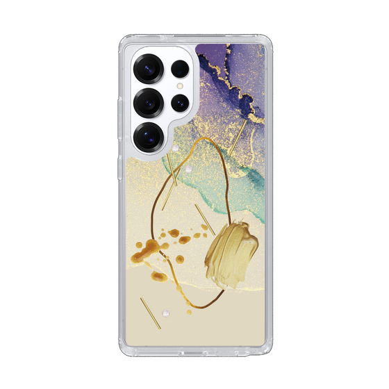 Slim Protection Case［ Marble Nuance Painting Purple ］
