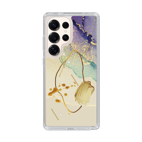 Slim Protection Case［ Marble Nuance Painting Purple ］