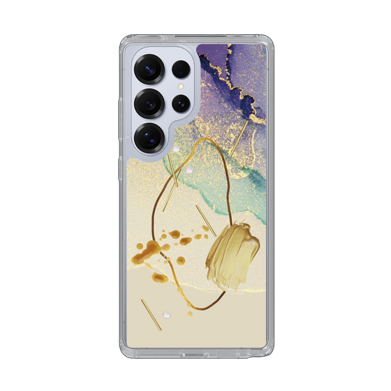 Slim Protection Case［ Marble Nuance Painting Purple ］