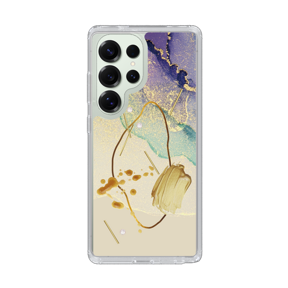 Slim Protection Case［ Marble Nuance Painting Purple ］