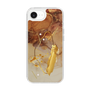 Slim Protection Case［ Marble Nuance Painting Brown ］