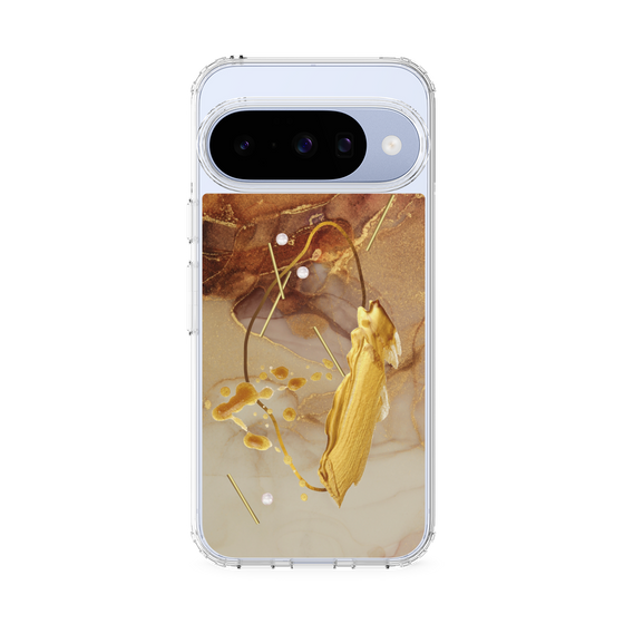 Slim Protection Case［ Marble Nuance Painting Brown ］