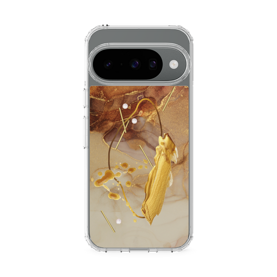 Slim Protection Case［ Marble Nuance Painting Brown ］