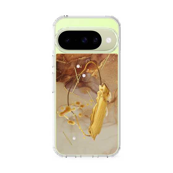 Slim Protection Case［ Marble Nuance Painting Brown ］