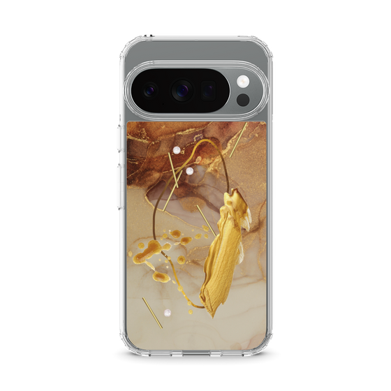 Slim Protection Case［ Marble Nuance Painting Brown ］