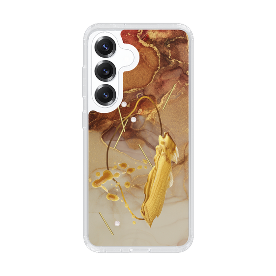 Slim Protection Case［ Marble Nuance Painting Brown ］