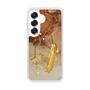 Slim Protection Case［ Marble Nuance Painting Brown ］