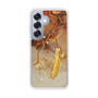 Slim Protection Case［ Marble Nuance Painting Brown ］