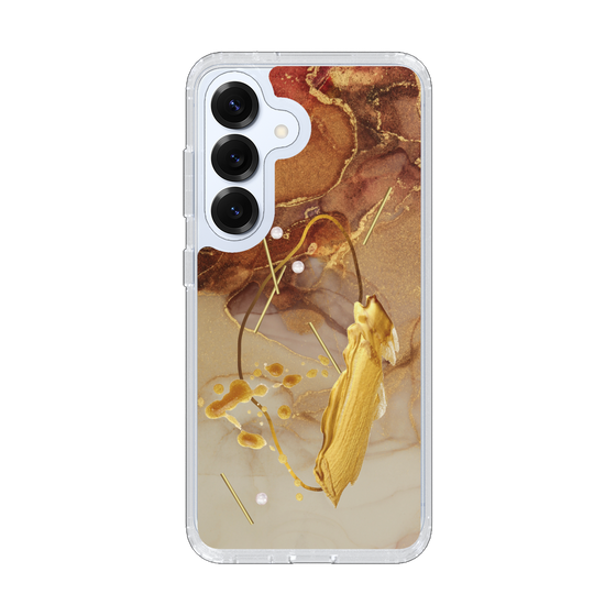 Slim Protection Case［ Marble Nuance Painting Brown ］