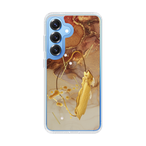 Slim Protection Case［ Marble Nuance Painting Brown ］