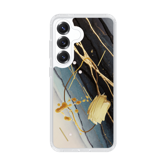 Slim Protection Case［ Marble Nuance Painting Black ］