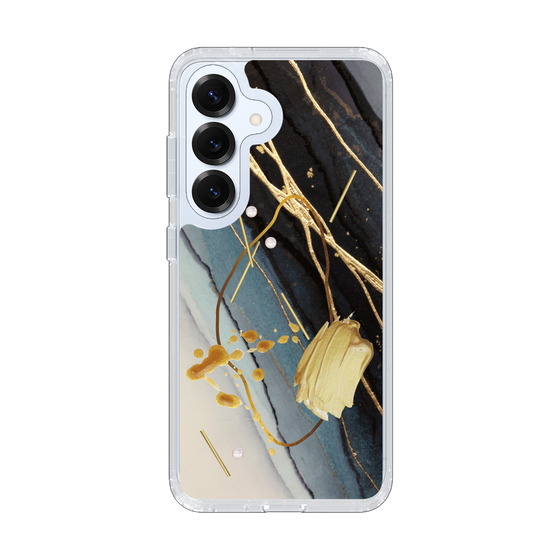 Slim Protection Case［ Marble Nuance Painting Black ］