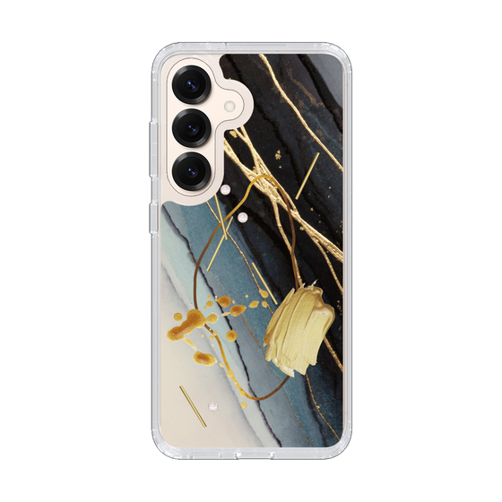 Slim Protection Case［ Marble Nuance Painting Black ］