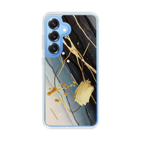 Slim Protection Case［ Marble Nuance Painting Black ］