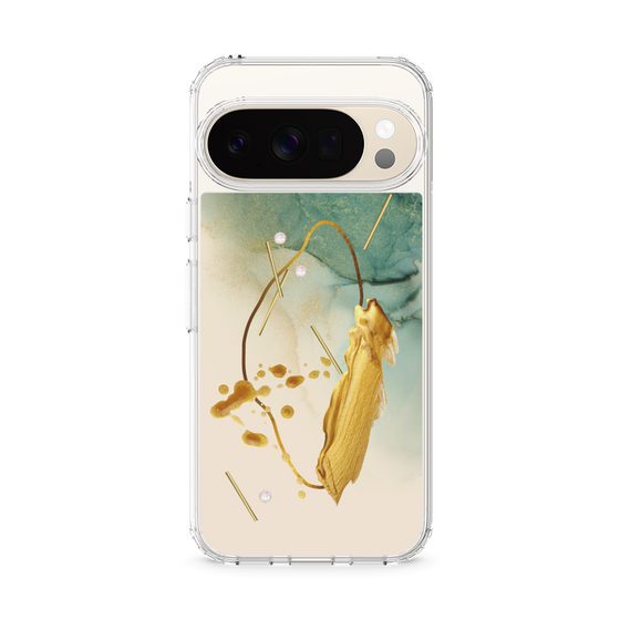 Slim Protection Case［ Marble Nuance Painting Green ］
