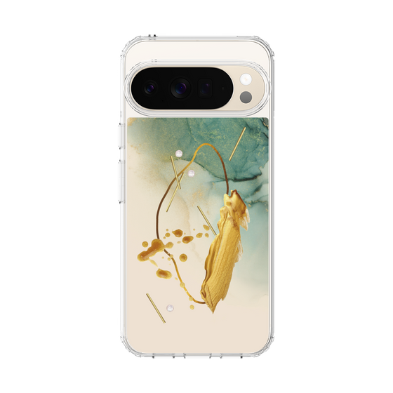 Slim Protection Case［ Marble Nuance Painting Green ］