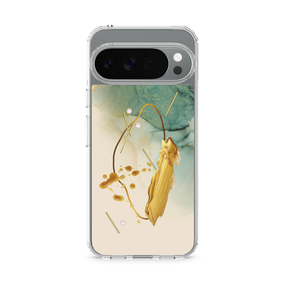 Slim Protection Case［ Marble Nuance Painting Green ］