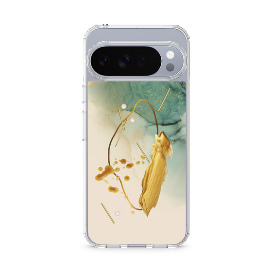 Slim Protection Case［ Marble Nuance Painting Green ］