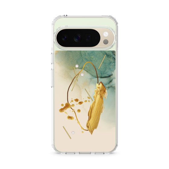 Slim Protection Case［ Marble Nuance Painting Green ］