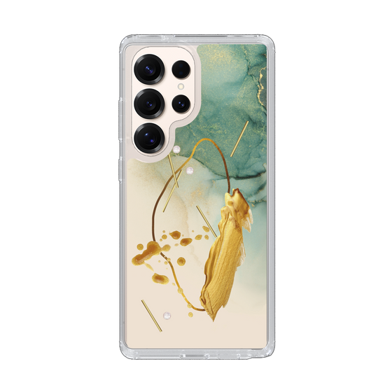 Slim Protection Case［ Marble Nuance Painting Green ］