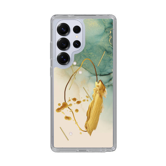 Slim Protection Case［ Marble Nuance Painting Green ］