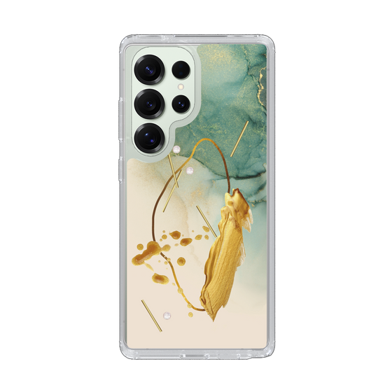 Slim Protection Case［ Marble Nuance Painting Green ］