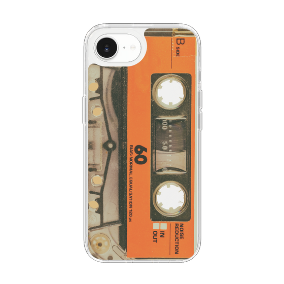 Slim Protection Case［ RETORO CASSETTE TAPE - Skeleton Orange ］