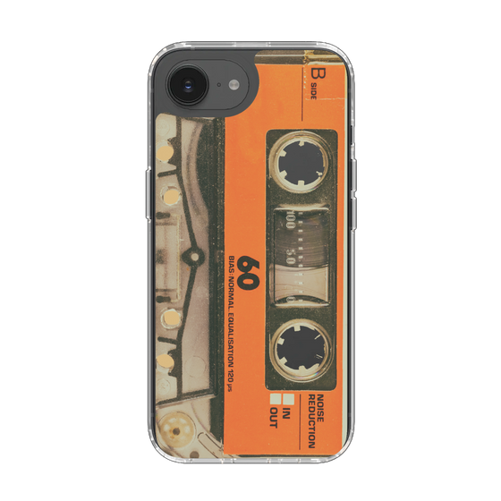 Slim Protection Case［ RETORO CASSETTE TAPE - Skeleton Orange ］