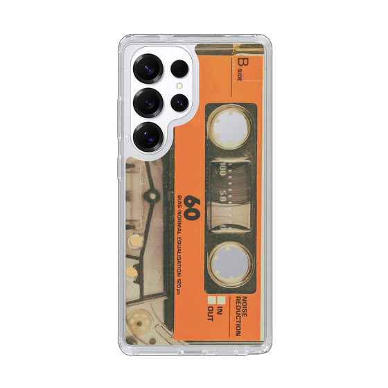 Slim Protection Case［ RETORO CASSETTE TAPE - Skeleton Orange ］