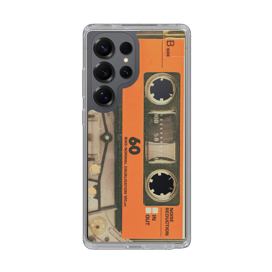 Slim Protection Case［ RETORO CASSETTE TAPE - Skeleton Orange ］