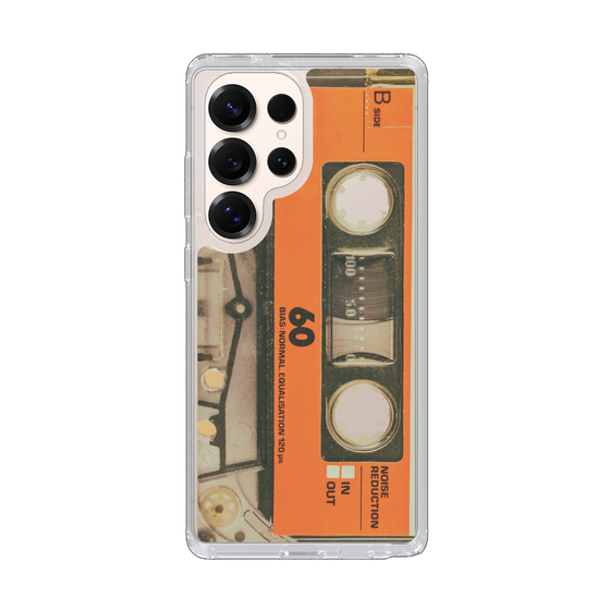 Slim Protection Case［ RETORO CASSETTE TAPE - Skeleton Orange ］