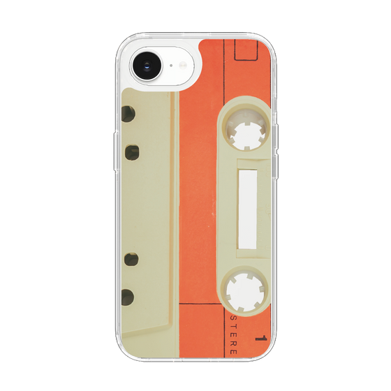 Slim Protection Case［ RETORO CASSETTE TAPE - Opacity White ］