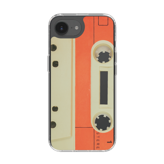 Slim Protection Case［ RETORO CASSETTE TAPE - Opacity White ］