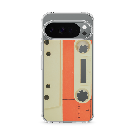Slim Protection Case［ RETORO CASSETTE TAPE - Opacity White ］