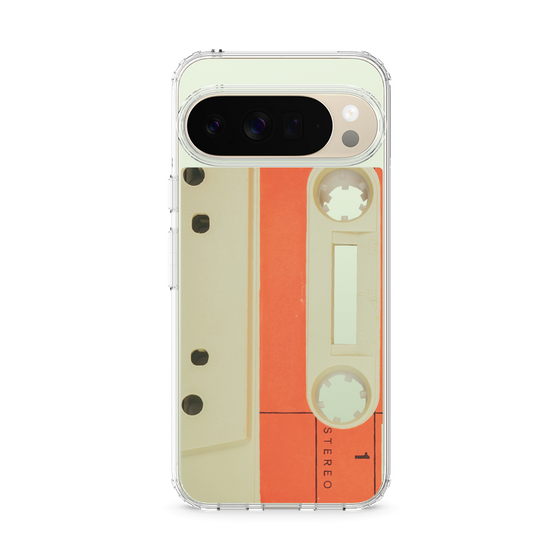 Slim Protection Case［ RETORO CASSETTE TAPE - Opacity White ］