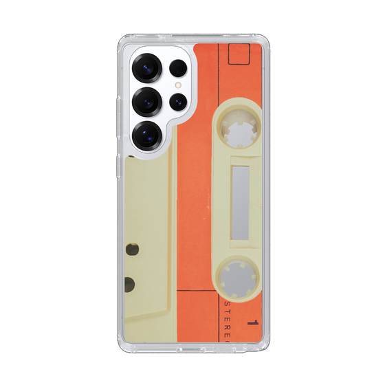 Slim Protection Case［ RETORO CASSETTE TAPE - Opacity White ］