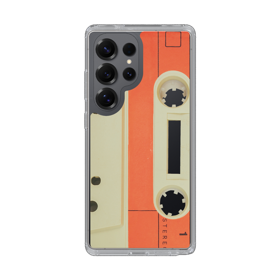 Slim Protection Case［ RETORO CASSETTE TAPE - Opacity White ］