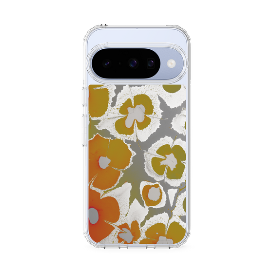 Slim Protection Case［ y2k(Year2000) - Flower - Yellow Gray ］