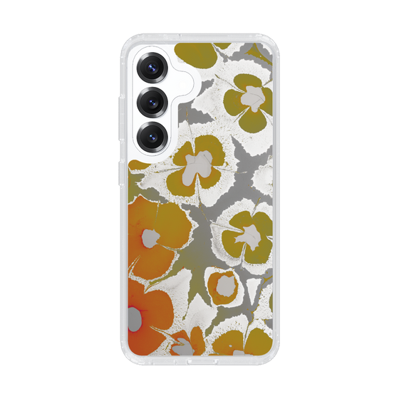 Slim Protection Case［ y2k(Year2000) - Flower - Yellow Gray ］