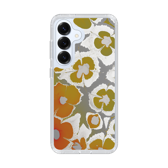 Slim Protection Case［ y2k(Year2000) - Flower - Yellow Gray ］