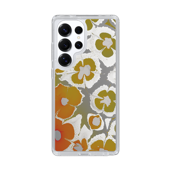Slim Protection Case［ y2k(Year2000) - Flower - Yellow Gray ］