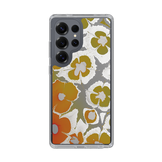 Slim Protection Case［ y2k(Year2000) - Flower - Yellow Gray ］