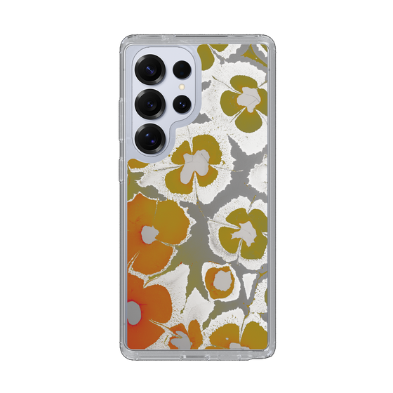 Slim Protection Case［ y2k(Year2000) - Flower - Yellow Gray ］
