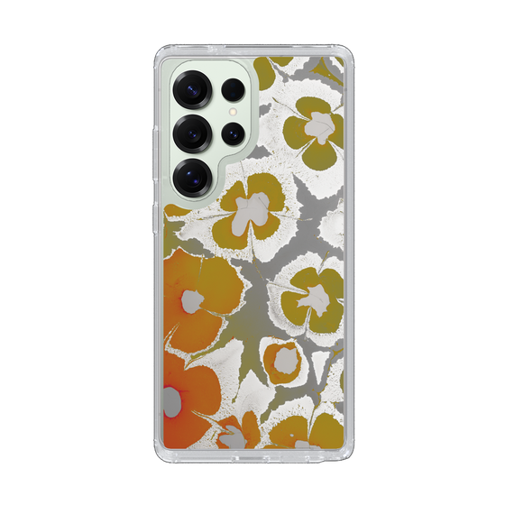 Slim Protection Case［ y2k(Year2000) - Flower - Yellow Gray ］