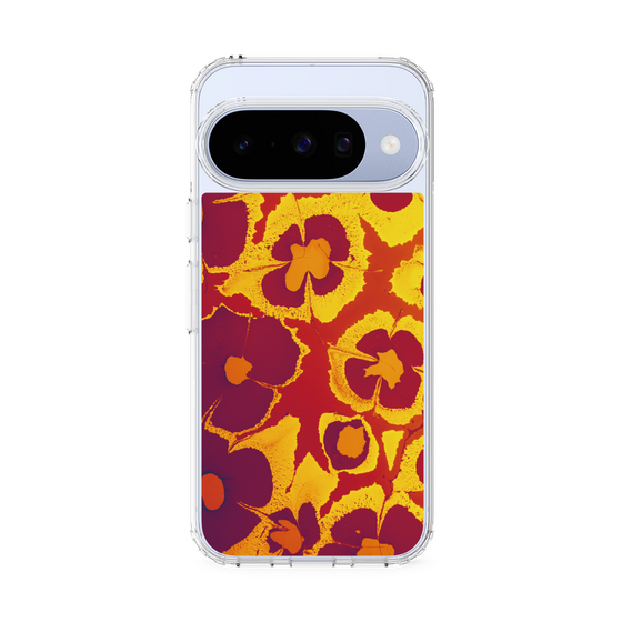 Slim Protection Case［ y2k(Year2000) - Flower - Orange purple ］