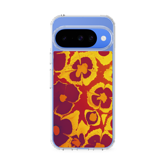 Slim Protection Case［ y2k(Year2000) - Flower - Orange purple ］